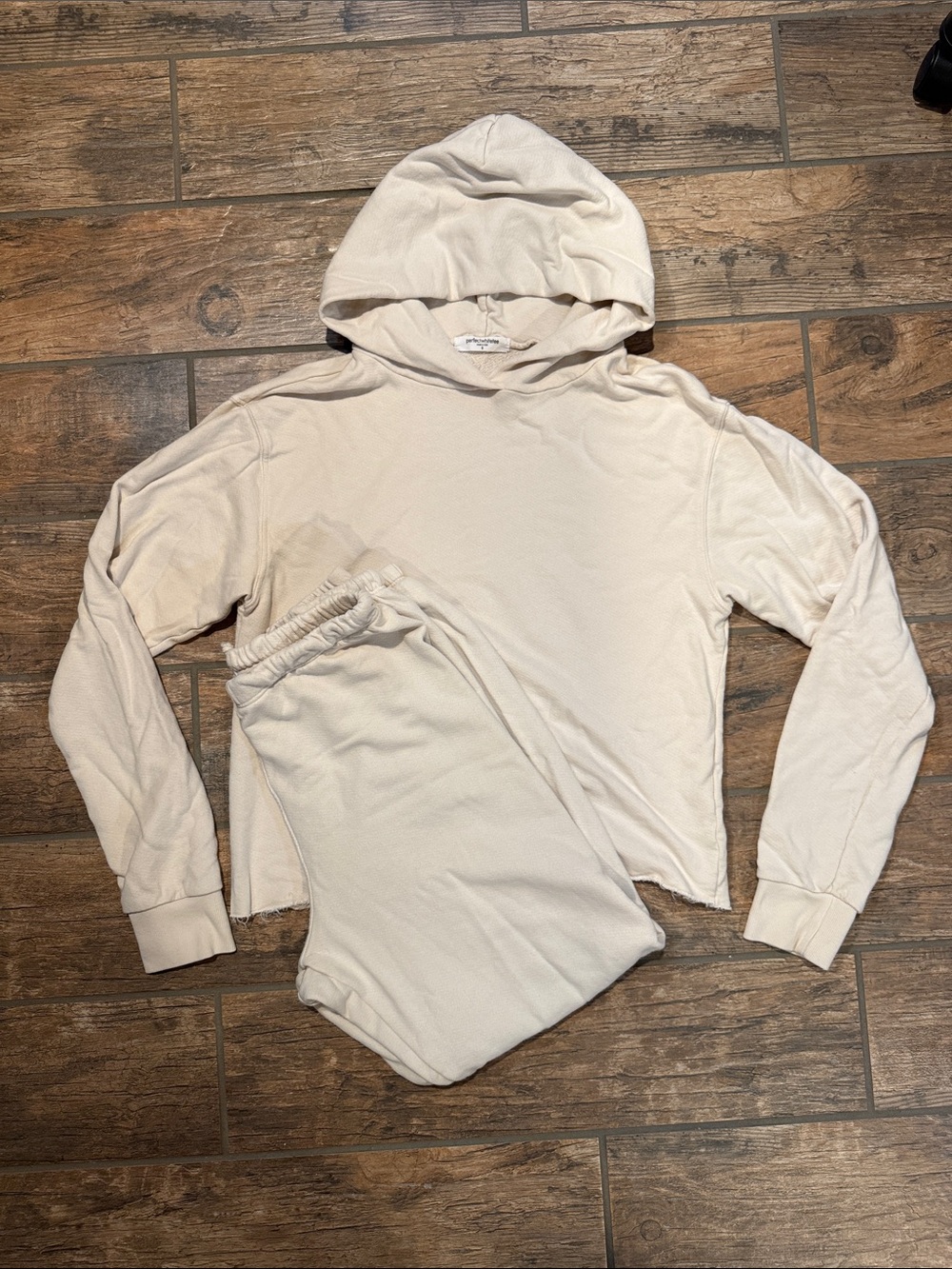 Perfectwhitetee Sweatshirt & Sweatpants Set Ivory